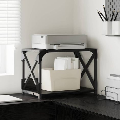 Soporte para Impresora Roble Negro 44 x 26 x 31.5 cm