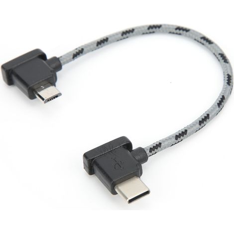 Câble de données coudé USB-C vers micro-USB pour télécommande DJI Mavic Air 2 / Mini 2