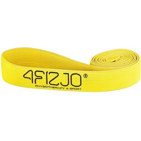 Elastico in tessuto 4FIZJO Flex Band, lungo - giallo (resistenza 27-35 kg)