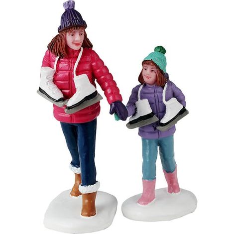 LEMAX Set 2 Personaggi Sorelle Pattinatrici Skating Sisters (1/3)