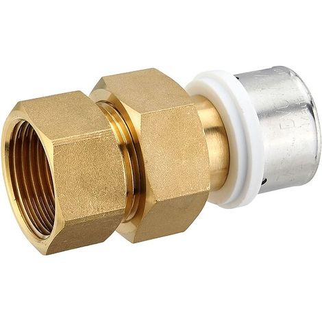 Pressfitting-Verschraubung 32 x 3,0 mm - 1 Zoll Innengewinde flachdichtend für MV-Rohr