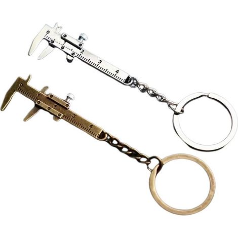 Mini Pied à Coulisse Porte-Clés en Alliage de Zinc – Outil de Mesure Pratique et Portable (1/4)