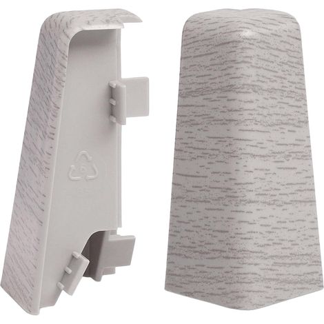 KGM Außenecken für Sockelleiste Mega Eiche hell 20 x 58 mm