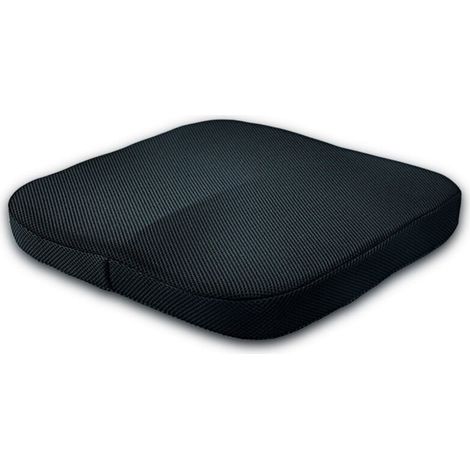 Coussin de siège carré confortable en mousse à mémoire de forme – idéal pour chaise de bureau, siège auto et fauteuil roulant (1/5)