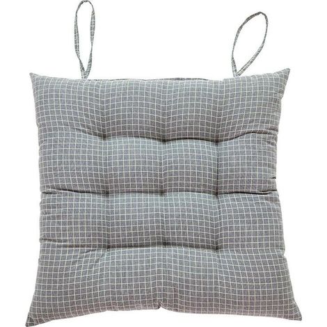 Coussin de sol- Coussin épaissi- antidérapant, 43x43cm- Gris foncé