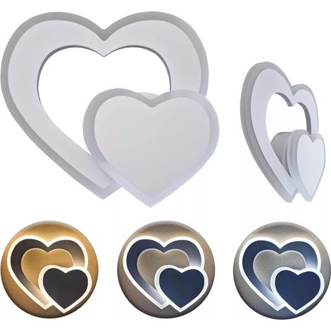 Applique LED Moderna 13W 1000 Lumen a Forma di Cuore