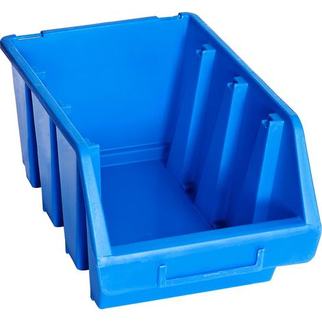 vidaXL Contenitori Impilabili 20 pz Blu in Plastica