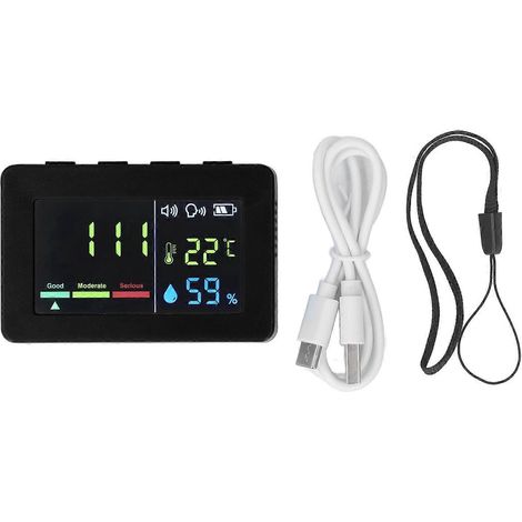Temperatur- und Feuchtigkeitsmesser mit hochpräzisem Sensor, Thermometer und Hygrometer mit Alarmfunktion