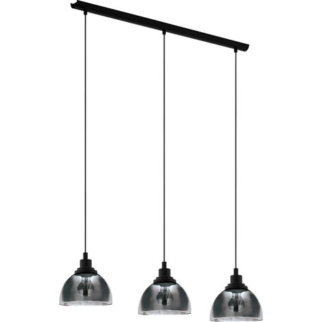 lampada a sospensione Beleser nero trasparente nero L: 90,5cm B: 20.5 cm H: 110 centimetri (1/5)