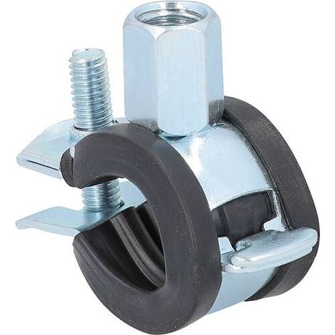 Collier de serrage pour tube articulé 1/2" M8/M10, galvanisé, plage de serrage 20 - 23 mm (1/2)