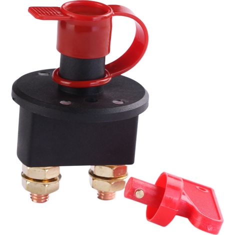 24V 400A Kfz-Hauptschalter, Drehschalter aus Vollkupfer mit Ableitstromschutz, Batterieschalter (1/5)