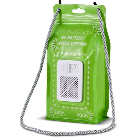 Lámpara de agua salada, 2 modos de iluminación, 400 horas de duración de la batería, 3 LED, 50 lúmenes (con correa para la muñeca).