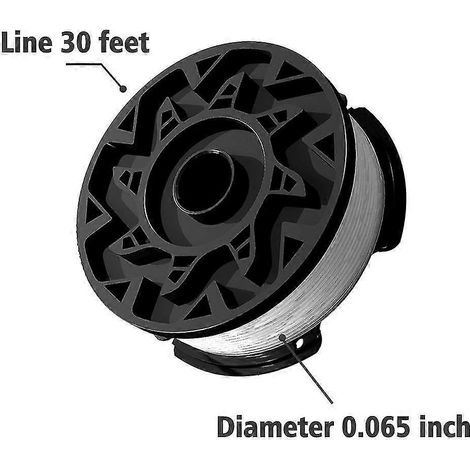 Compatible avec la bobine de fil et le couvercle de coupe-bordures Black+Decker AF-100-3ZP.