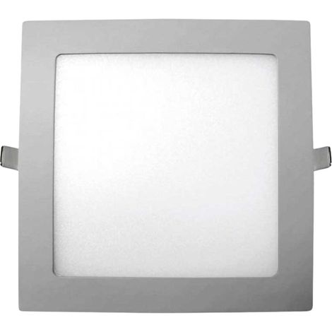 Downlight LED Empotrable Cuadrado 18W 1800lm 22.5x22.5cm 4000K Cromo IP44 30000H SECOM