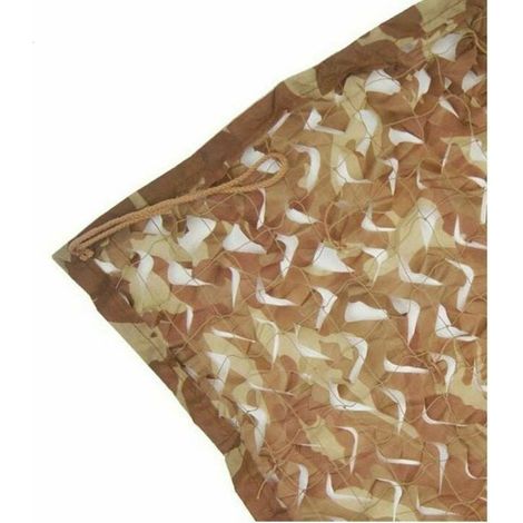 Filet de camouflage militaire renforcé 4x6m, maille woodland en polyester Oxford léger et résistant, brise-vue anti-UV pour jardin, terrasse ou abri extérieur (1/5)