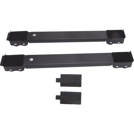 ensembles de supports de rouleaux mobiles, Base surélevée, roues mobiles pour réfrigérateur, Machine à laver, noir (1/5)