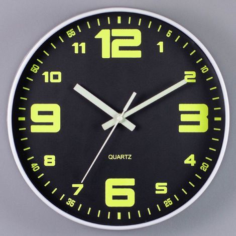 Horloge murale digitale lumineuse de 30cm, simple et à la mode, horloge silencieuse (1/4)