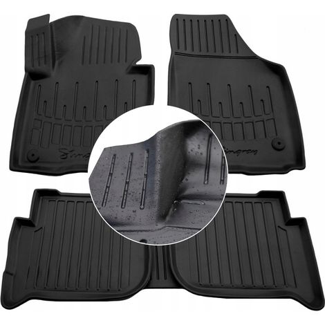 Tapis de sol et essuie-glaces en caoutchouc pour VW Touran 1 (2003-2015) UD Channels (1/5)