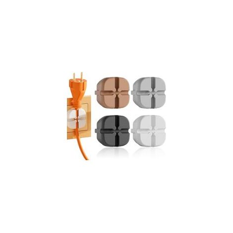 4 Silicone Protection Prise Electrique Sécurité Enfant Anti-Strom Anti-Poussière & Gestion de Câbles (1/4)