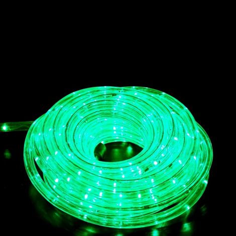 Tubo Luminoso 240 Led 10 mt. con controller effetti verdi esterni