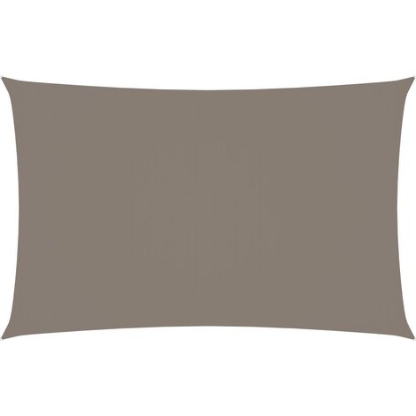 Voile de parasol Tissu Oxford rectangulaire 2x5 m Taupe (1/5)