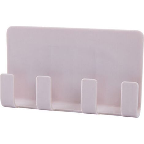 Support de Montage Mural - Crochet de Rangement pour Câbles Écouteurs Montres - Boîte de Stockage Rose Clair - 1 Pièce