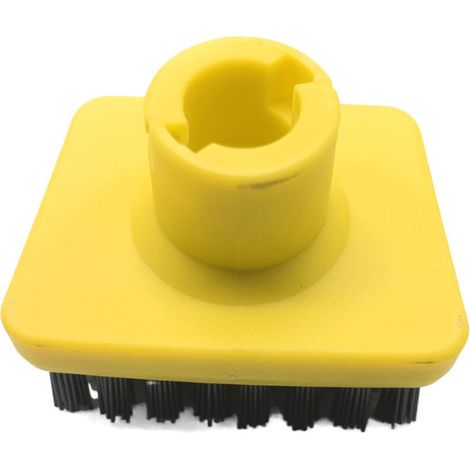 Kärcher Steam T-Brush – Zubehör kompatibel mit Kärcher SC1-5 Dampfgenerator – 1 gelbe T-Bürste mit schwarzen Borsten