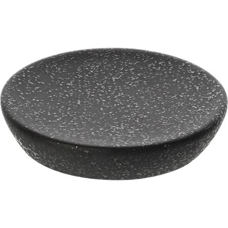 Portasapone da appoggio in ceramica nero con effetto glitter (1/3)