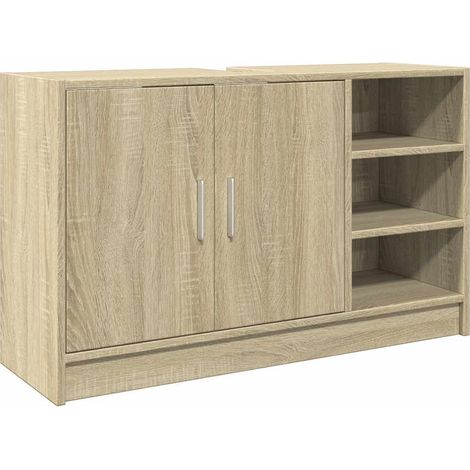 Maison Exclusive - Waschbeckenunterschrank Sonoma-Eiche 90x29x55