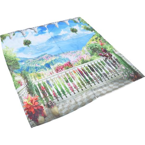 Rideau occultant suspendu en fibre de polyester, imprimé numérique innovant, pour la maison, 150 x 166 cm / 59,1 x 65,4 pouces, type 24 (1/5)