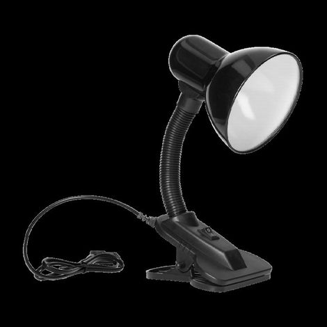 Virone LATSA Virone LATSA Liseuse avec pince 40W E27 Acier + Plastique (Noir)