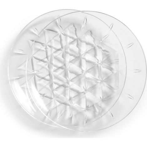 Juego de platos de picnic Sagaform, 2 piezas, acrílico transparente, diámetro 26 cm (1/5)