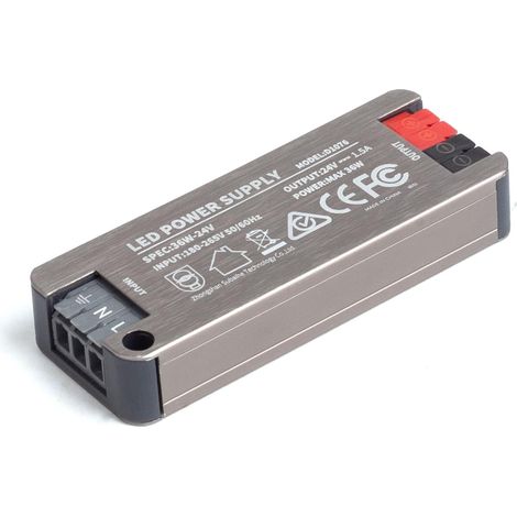 220V 24V 36W 1,5A LED Transformateur Ultra Fin Pour Eclairage LED