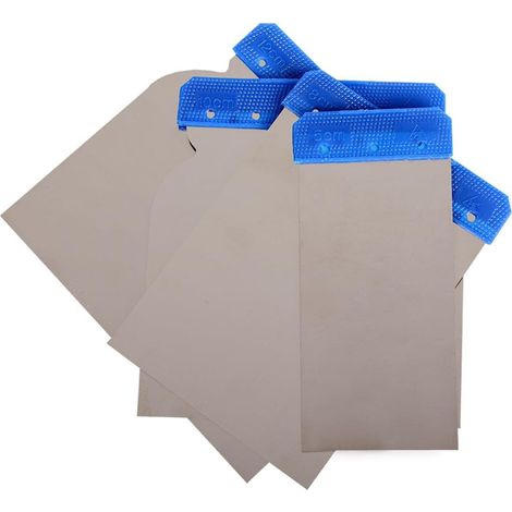 4er-Set Edelstahl-Spachtel Ideal als Spachtel Perfekt für Karosseriearbeiten, Glätten, Abkratzen und Heimwerkerprojekte 4 Größen für verschiedene Aufgaben (1/5)