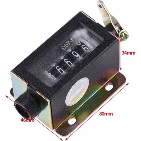 Mini Compteur Mécanique Manuel Compteur 5 Chiffres Arithmomètre (1/4)