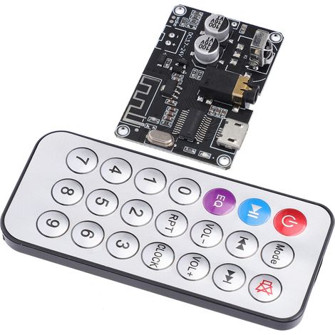 Module récepteur audio Bluetooth stéréo avec amplificateur de puissance et télécommande XY-WRBT (1/5)