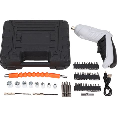 Kit de tournevis électrique multifonctionnel, ensemble de perceuses sans fil alimentées par batterie Li Rechargeable