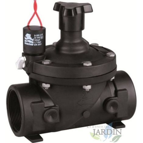 Electrovalvula de Riego 2" Bermad  ElectrovÃ¡lvula Jardin 24V con Regulador  Valvula de Riego para Programador Electrico