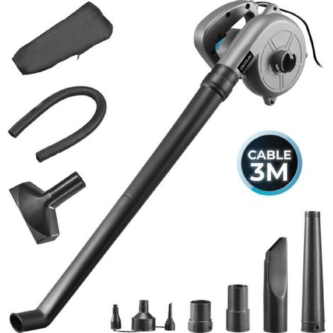 Cecotec Soplador de Hojas con Cable Airforce 720. 700W, Velocidad hasta 190km/h, Volumen hasta 4,96m≥/s, Ligero, Versátil (1/5)