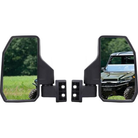 Rétroviseur Latéral UTV, Rétroviseur UTV Pliable et Réglable avec Verre trempé Incassable et Design en Verre Fendu incliné, Idéal pour Cage Roulante de 1,5 à 2 Pouces pour XP Turbo (1/5)