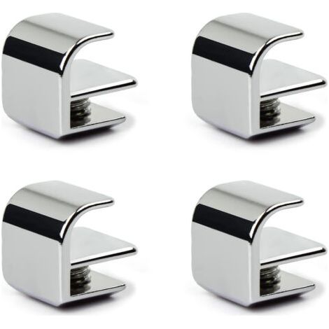 Poignées de porte de douche, pinces pour verre de 3 à 6 mm d'épaisseur, poignées de cabine de douche pour portes de douche, portes vitrées, portes coulissantes, sans perçage-AquaForge (1/5)