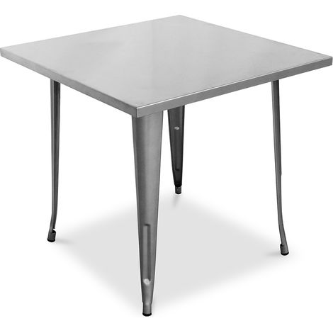 Tavolo da pranzo quadrato Stile Industriale - Stylix Acciaio