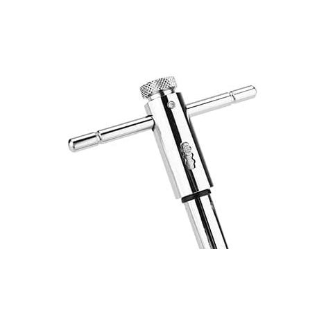 Mesee Poignée en T Taraud à Cliquet Allongée pour Taraudage, Porte-Taraud Réglable avec Poignée Coulissante M3-M8, Outil de Filetage Précis (1/4)