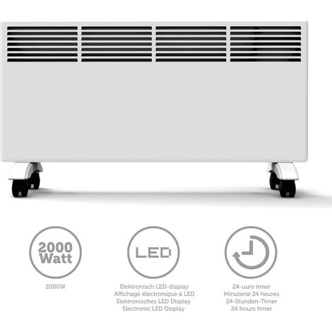 Elektrischer Heizkörper trebs 99401 2000W Aluminium