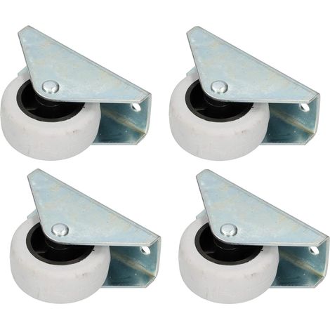 KOTARBAU 4 Pcs Roulettes de Transport Ø 40 mm en Caoutchouc avec Boîtier en Acier Roulettes de Meuble Tous Sols Roulettes Pivotantes Roulettes Coulissantes Roulettes Fixes (1/5)