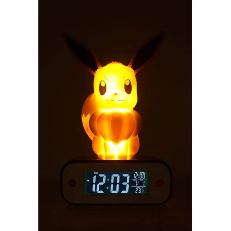 Lampara led reloj despertador teknofun madcow entertainment pokemon eevee 20 cm