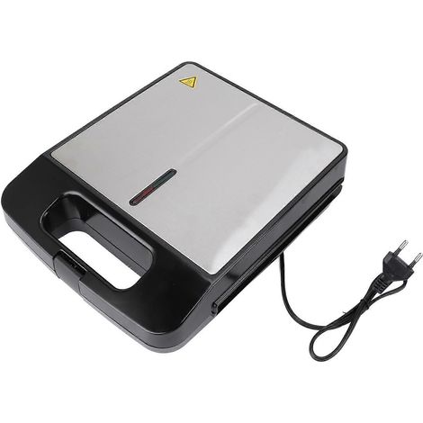 Gaufrier électrique antiadhésif en forme de cœur 1400 W - 4 gaufres pour le petit-déjeuner et le goûter - Usage domestique - Prise UE 220 V - AquaForge (1/5)