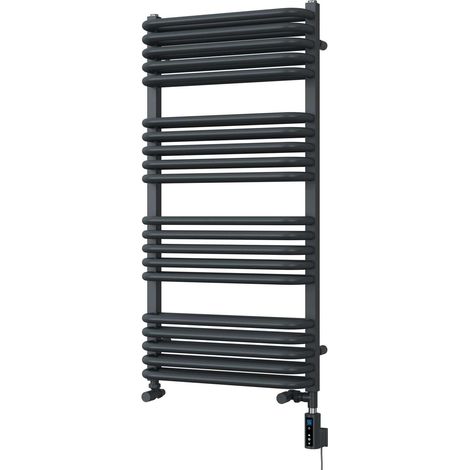 Crossmoor - Anthracite Dual Fuel Towel Rail H1000mm x W500mm Thermostatic WIFI (1/3)