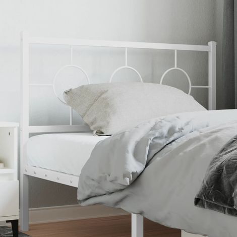 Tête de lit métal-Panneau de lit-Accessoire de Lit blanc 100 cm 733278 (1/5)