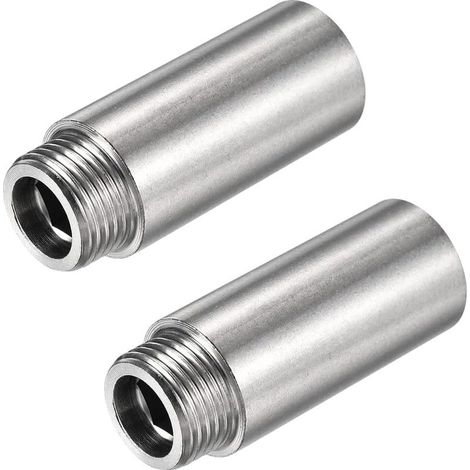 2 Pièces Rallonges De Pommeau De Douche En Acier Inoxydable Tube Prolongateur De Douche Bras D'Extension De Pomme De Douche Rallonge De Pommeau De Douche Extension Pour Pommeau De Douche Fixe(2.4 Pouc (1/5)